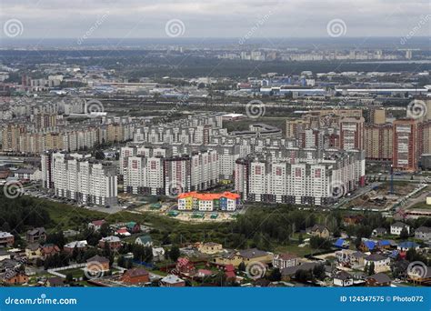 Tyumen, Russia, August 17, 2018, Views of the City from the Air Stock Image - Image of august ...