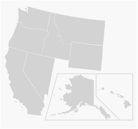 Blank West Coast Map Hd Png Download Transparent Png Image Pngitem