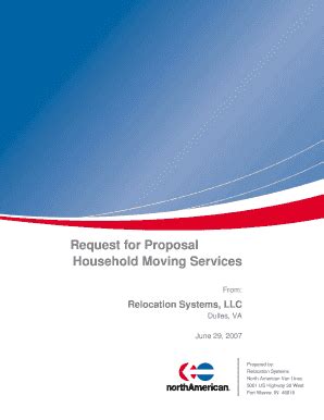 Fillable Online Dps Dgs Virginia Request For Proposal Household Moving