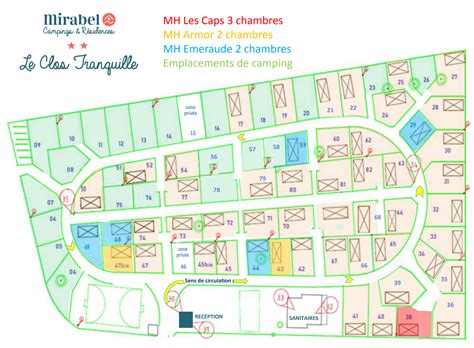 Map Of The Campsite Le Clos Tranquille In Saint Cast Le Guildo