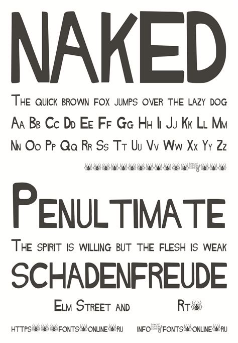 Naked Font