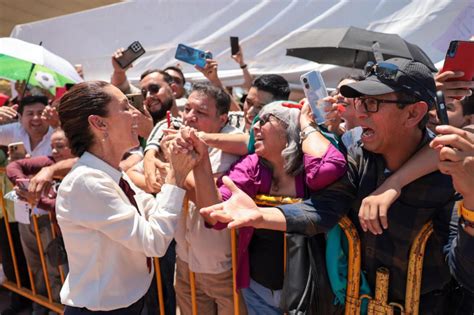 Sheinbaum acompaña a AMLO en supervisión de obra en la comarca lagunera