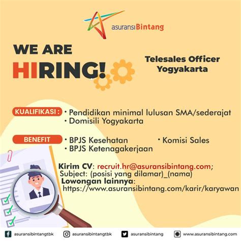 Lowongan Kerja Telesales Officer Di PT Asuransi Bintang Tbk