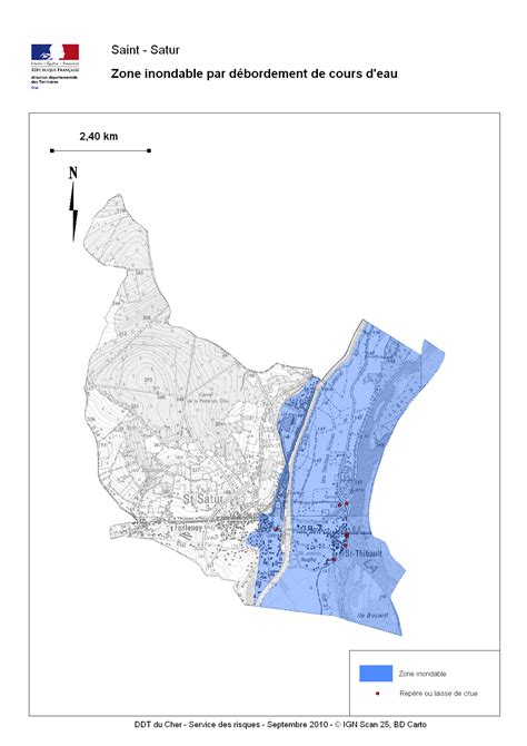 Saint Satur DDRM Dossier départemental des risques majeurs Droit