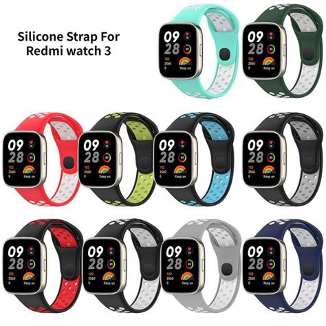 Promo Silicone Sport Dual Tone Strap Rubber Silikon For Redmi Watch 3