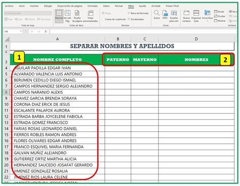 C Mo Separar Nombres Y Apellidos En Excel El T O Tech Hot Sex