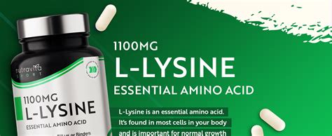 L Lysine 1100mg High Strength 240 Vegan And Gluten Free Tablets 8