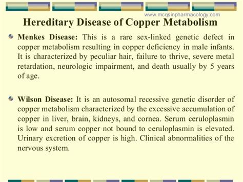 Copper Poisoningtoxicity