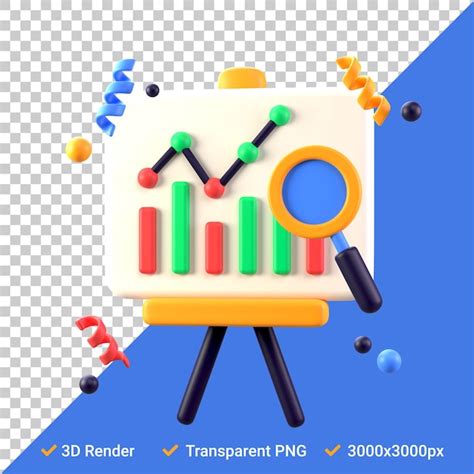 Premium Psd Analytics Icon In D Psd Files