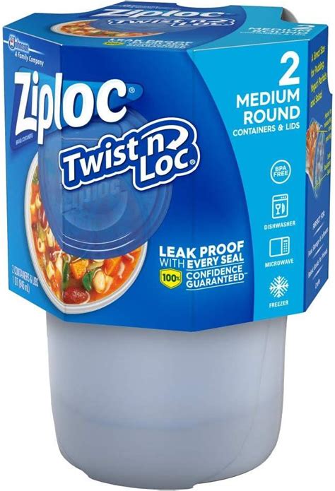 Ziploc Twist N Loc 32 Oz Container 2 Count Pack Of 1