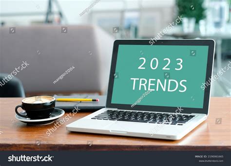 Laptop Computer 2023 Trends On Screen Stock Photo 2190061665 | Shutterstock