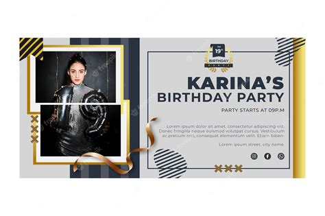 Premium Vector | Birthday banner template