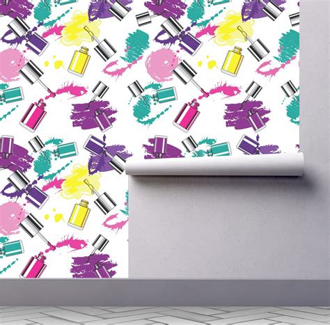 Papel De Parede Salão Beleza Esmalte Unhas Esmaltaria A616 Elo7