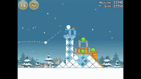 Angry Birds Seasons Seasons Greedings 1 9 Walkthrough Christmas 2011 3 Star Youtube