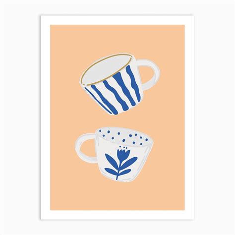 Espresso Cups Art Print Art Print by Oh So Daisy - Fy