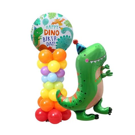 Jual PAKET BALON FOIL DINO PARTY HAT HAPPY BIRTHDAY DINOSAURUS DINOSAUR