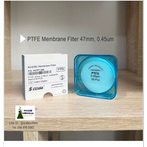 Ptfe Hydrophilic Membrane Filter 47mm 045um 50pcspk Shopee