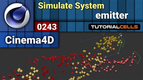 Simulation System Emitter Particles In Cinema D Youtube