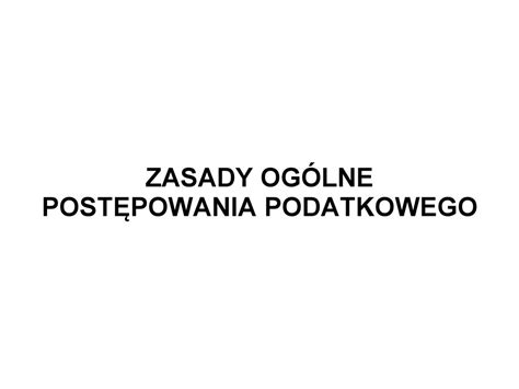 Post Powania Podatkowego Ppt Pobierz