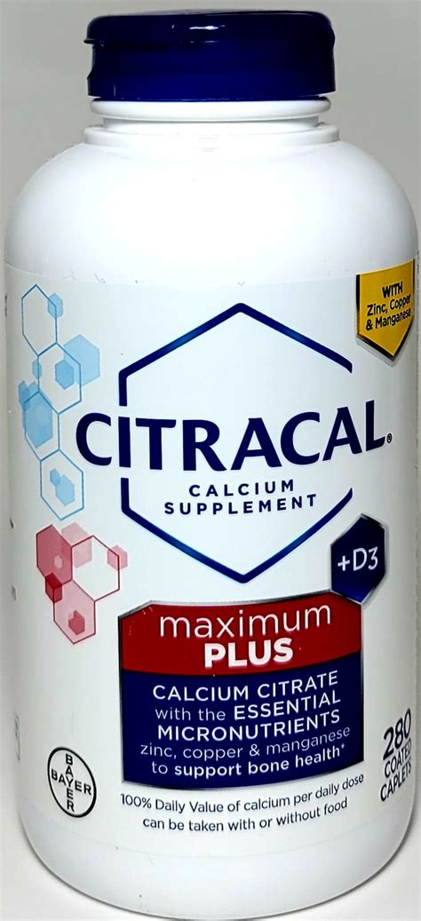 Citracal Calcium Supplement Maximum Plus D3 280 Coated Caplets Walmart Business Supplies