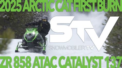 2025 Arctic Cat Zr 858 Atac Catalyst 137 First Burn Youtube