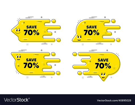 Save 70 Percent Off Sale Discount Offer Price Vector Image