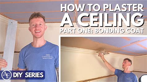 How To Plaster A Ceiling Part One Bonding Coat Diy Series Build