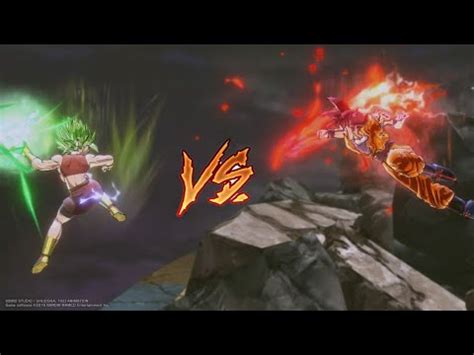 Dbxv Ssj God Goku Vs Ssj Kale Dbs Fight Youtube