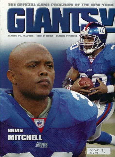 New York Giants Vs Atlanta Falcons November 9 2003 Sportspaper Wiki