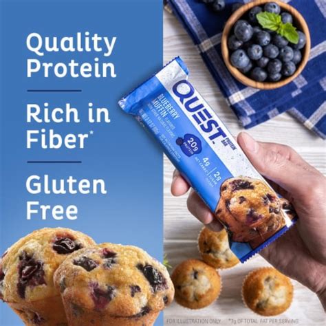 Quest® Blueberry Muffin Flavor Protein Bars 4 Ct 2 12 Oz Fry’s Food Stores