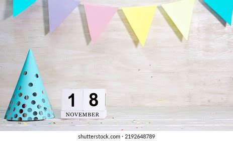 Birthday November 18 On Calendar Happy Stock Photo 2192648789 ...