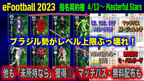 【efootball 2023】413 Masterful Stars＆ガビゴル大解剖：ブラジル勢が強力！上限超えファビーニョ