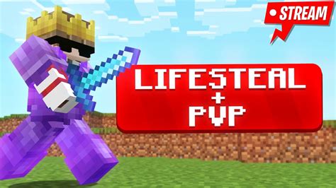 Minecraft Lifesteal And Pvp Live Anyone Can Join Youtube