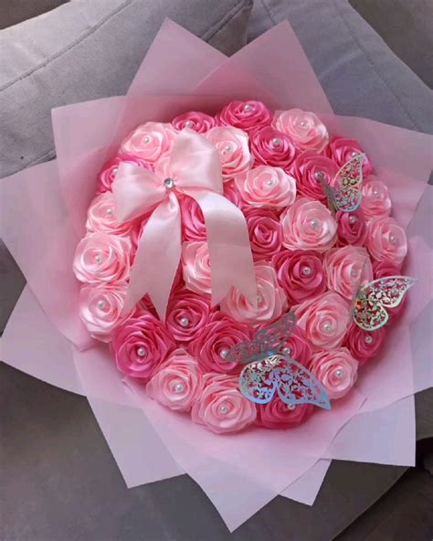 Ramo De Rosas Eternas In Diy Rose Bouquet Ribbon Rose Bouquets