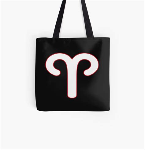 Aries Symbol Zodiac Sign Gift Tote Bag By Astroshop Aries Symbol