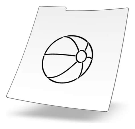 Stencil Reusable Galletas Plantilla Pelota Meses Sin Inter S