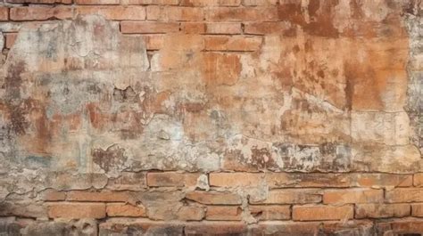 Aged And Painted Brick Wall Distressed Texture Background Texture