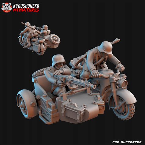 German Zundapp Trike Kyoushuneko Miniatures Mm Forge Of Generals Eu