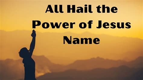 All Hail The Power Of Jesus Name Hymnal Song Christian Music Acapella