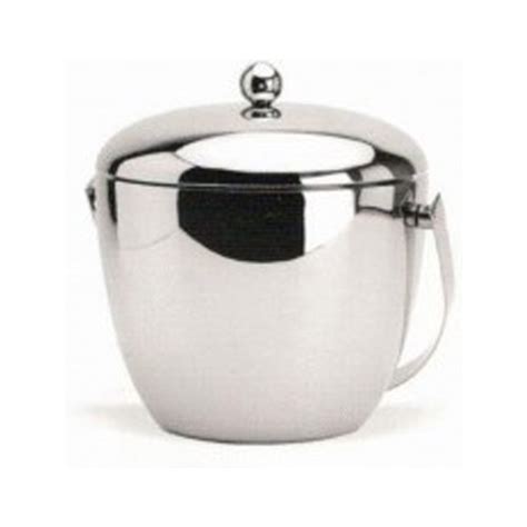 Silver Stainless Steel Ice Bucket Apple For Hotel Packaging Type Box