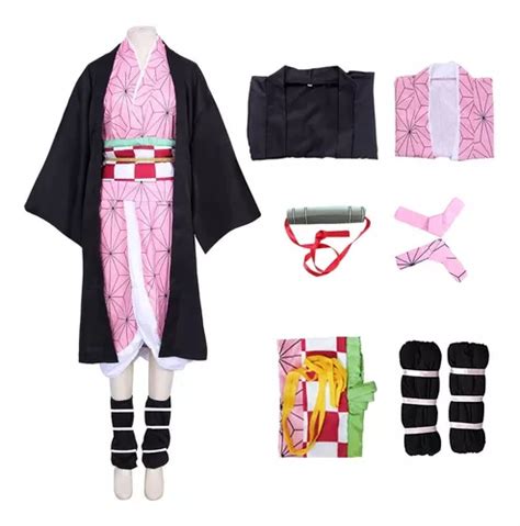 Disfraz De Demon Slayer Kamado Nezuko Kimono Cosplay Traje Env O Gratis