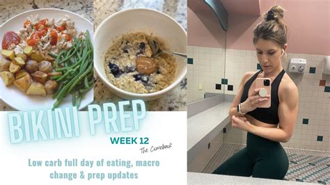 BIKINI PREP WEEK 12 The Comeback Low Carb Full Day Of Eating