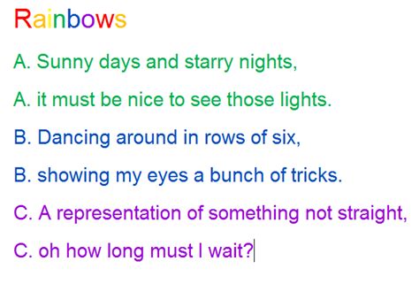 Poems With Aabb Rhyme Scheme Examples Sitedoct Org