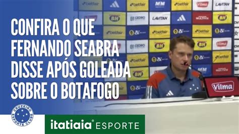 Confira A Entrevista Coletiva De Fernando Seabra Ap S A Goleada Do