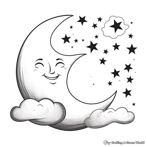 Nighttime Coloring Pages