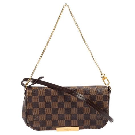 Louis Vuitton Damier Ebene Canvas Favorite PM Bag | Louis vuitton ...