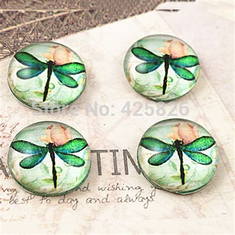 Hot Koop Pcs Mm Handgemaakte Photo Glas Cabochons Libel E