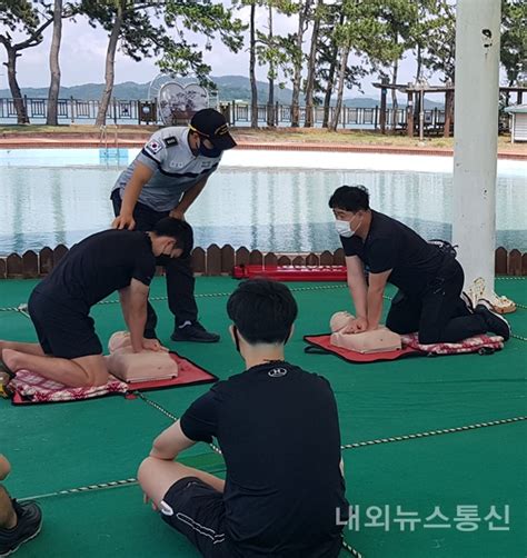 목포해경 해수욕장 민간안전 관리요원 교육·훈련 지원