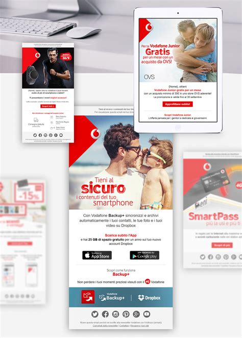 Vodafone IT, Email marketing design :: Behance
