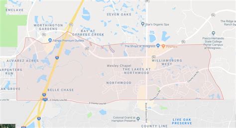 3 Wesley Chapel Map Halinas